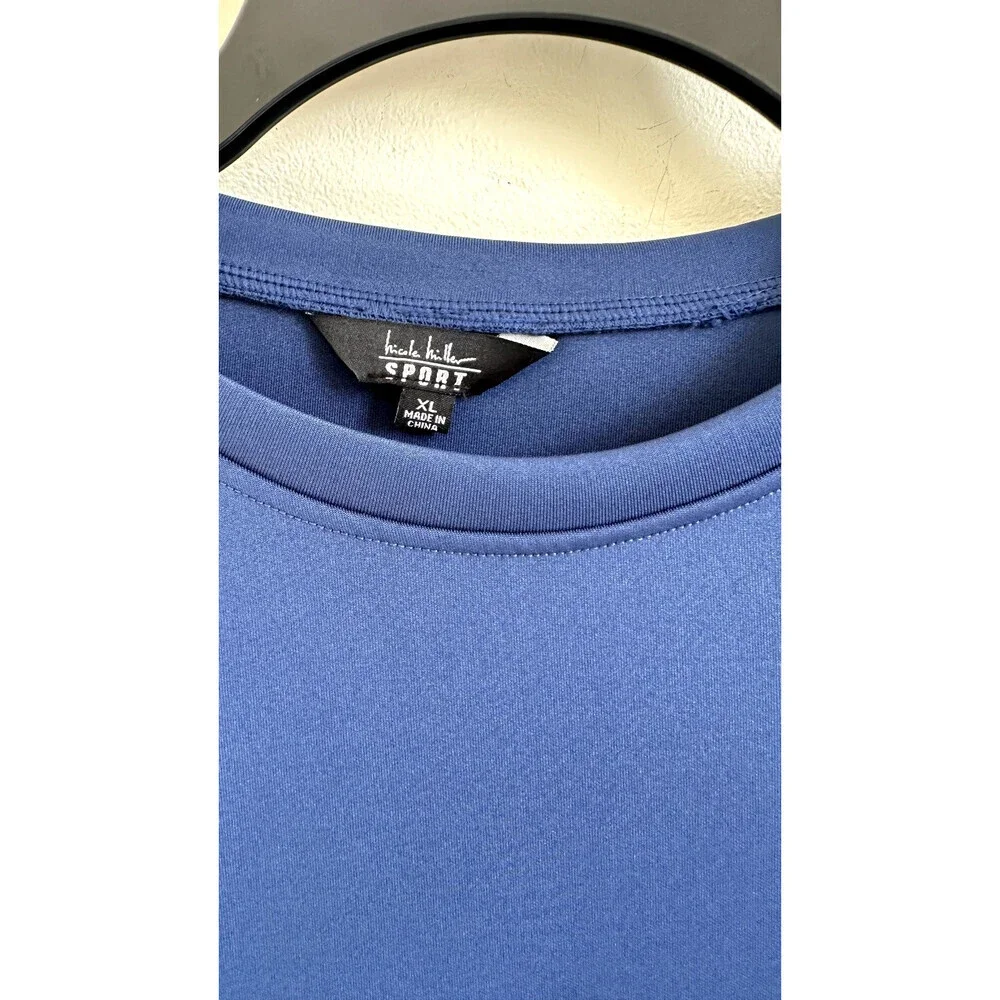 Nicole Miller Sport Women's Striped Activewear Crewneck Sweatshirt Size XL $68 - Picture 3 of 10